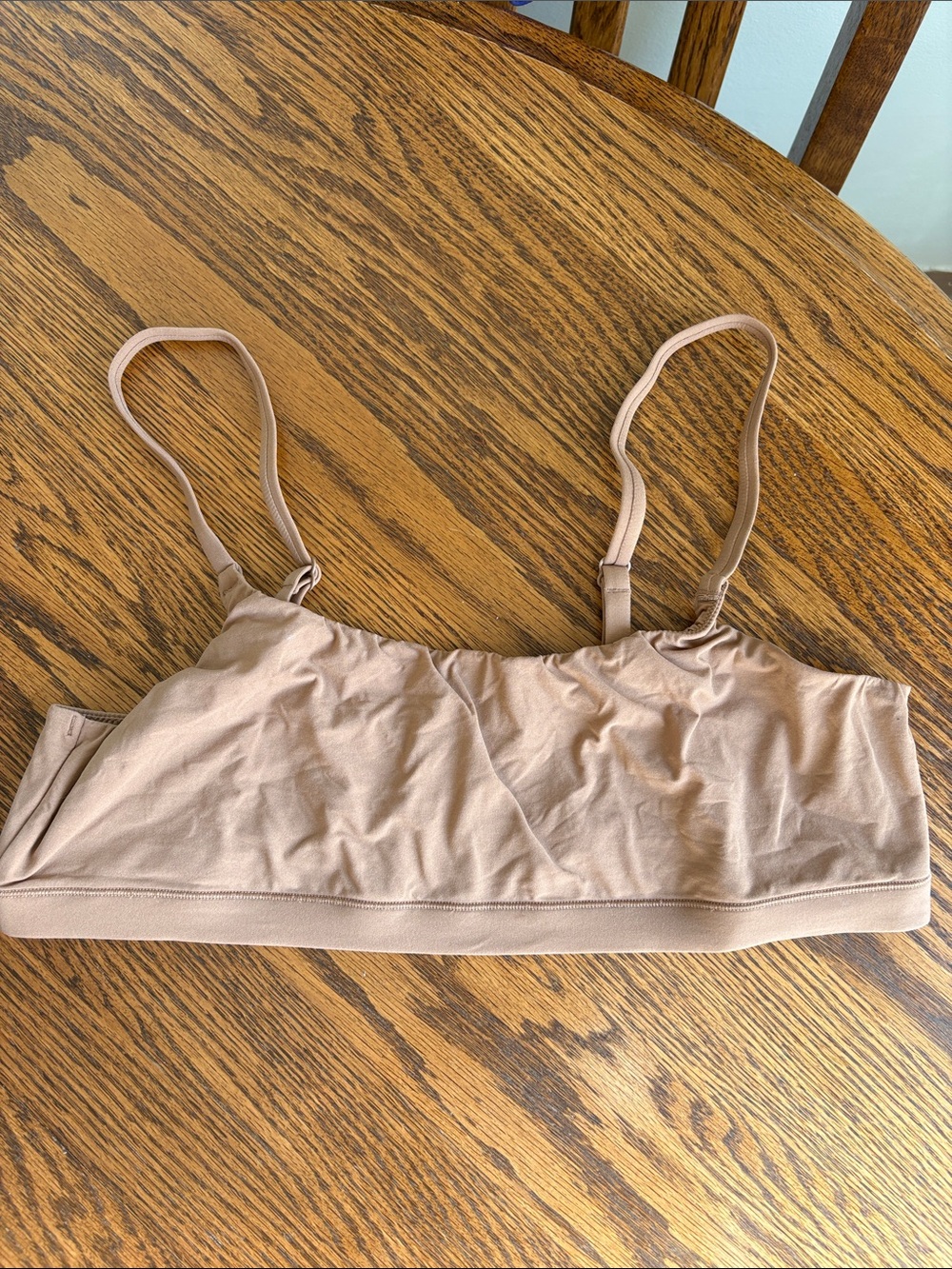 Quince Women’s Nude Seamless Bralette - Lightweight Comfort